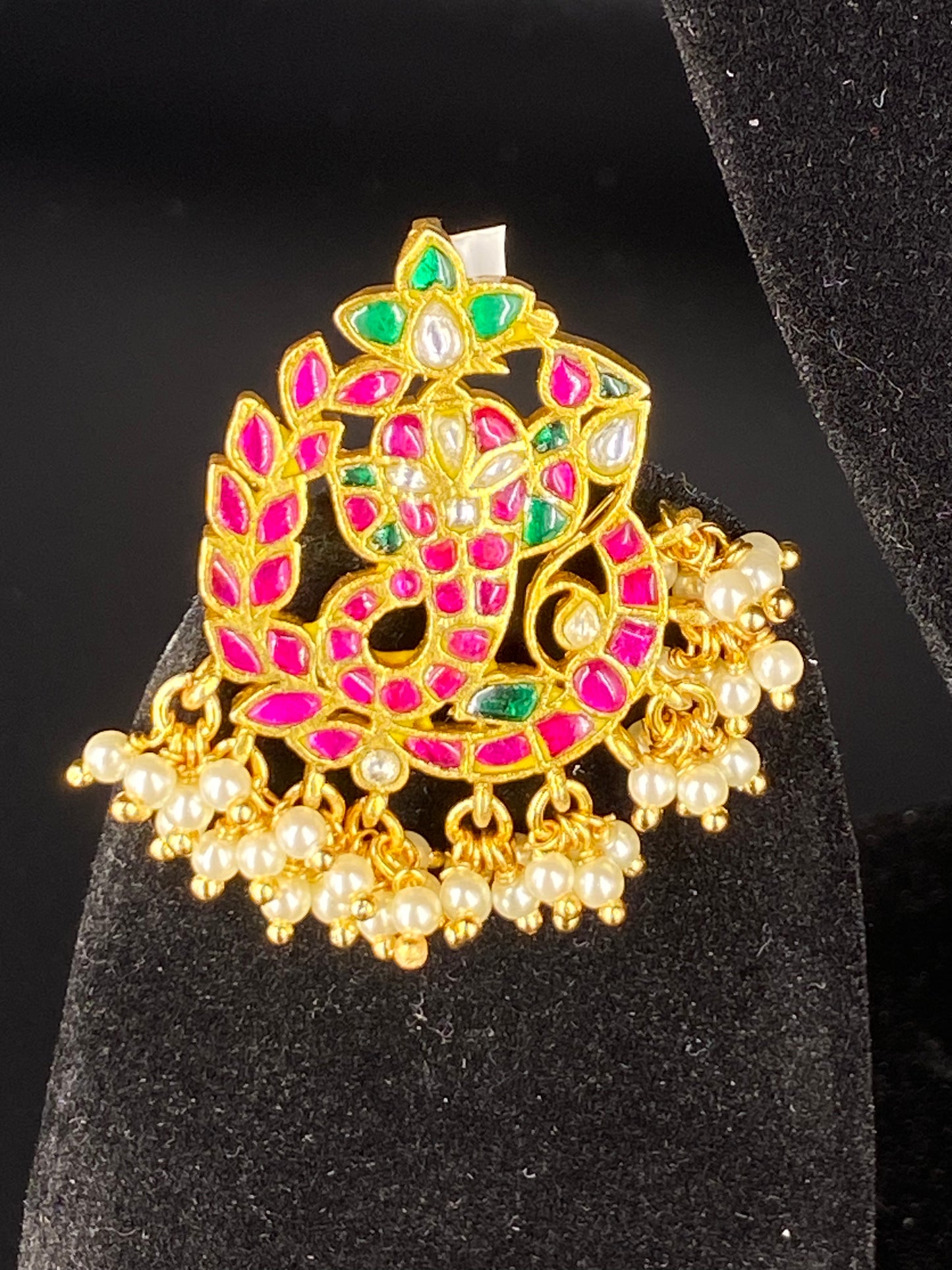 VINAYAK KUNDAN PINK  PENDENT